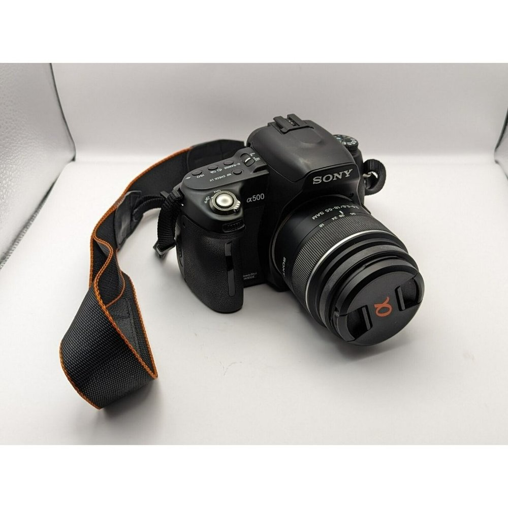 Sony Alpha DSLR-A500 12MP DSLR Camera W/ 18-55mm Lens W/ 8gb SD (TESTED,WORKING)